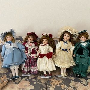 Vintage Porcelain Dolls - Set